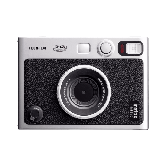 Fujifilm Instax Mini EVO Hybrid Instant Camera – White Black